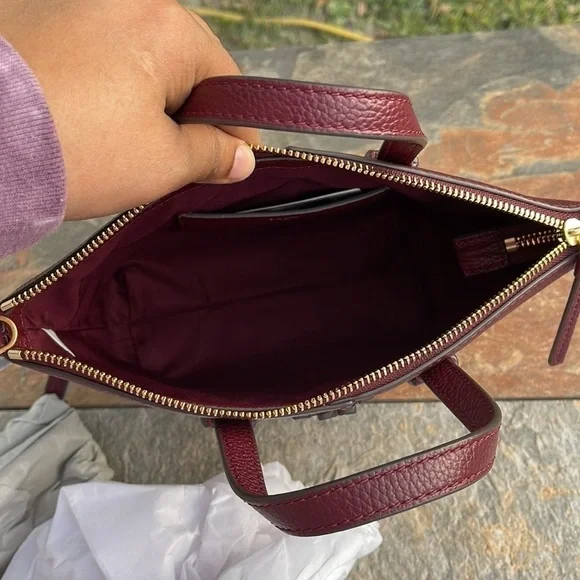 Tory Burch McGraw Mini Leather Satchel - Picture 7 of 9